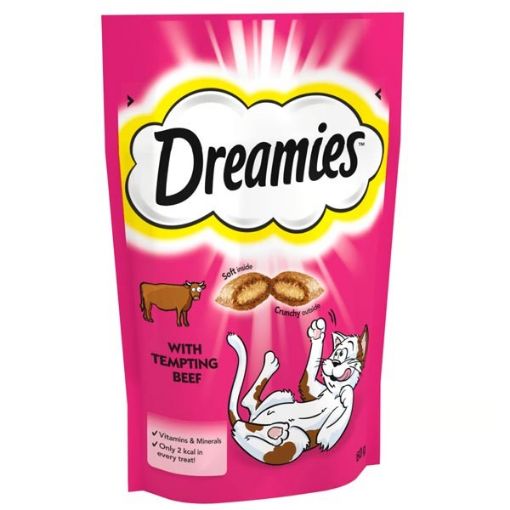 Picture of DREAMIES WITH TEMOTING BEEF 60G BAG