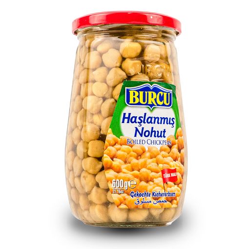 Picture of Burcu Boiled Chickpeas 600g in Jar