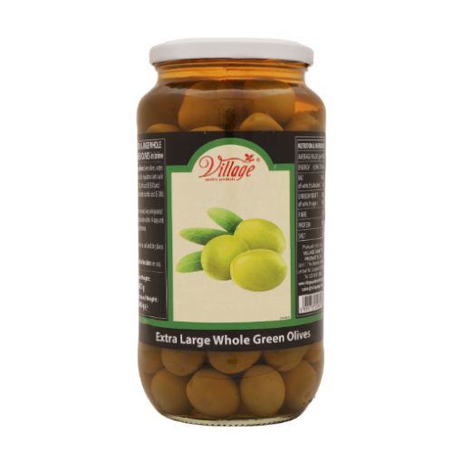 Picture of Villeage Whole Green Olives (700g)